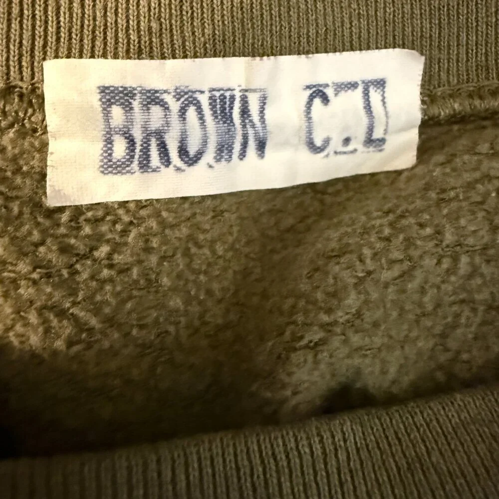 Vintage USMC United States Marine Corp Crew Neck Sweatshirt Men's Medium Green - Picture 11 of 11